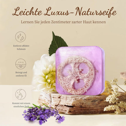 5PCS Loofah Soap Bar Essential Oil Facial Cleansing Exfoliating Bath Body Care