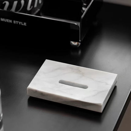 Minimalist Marble Soap Dish Soap Holder Creative Soap Tray Home Decor White/Beige