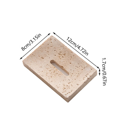 Minimalist Marble Soap Dish Soap Holder Creative Soap Tray Home Decor White/Beige