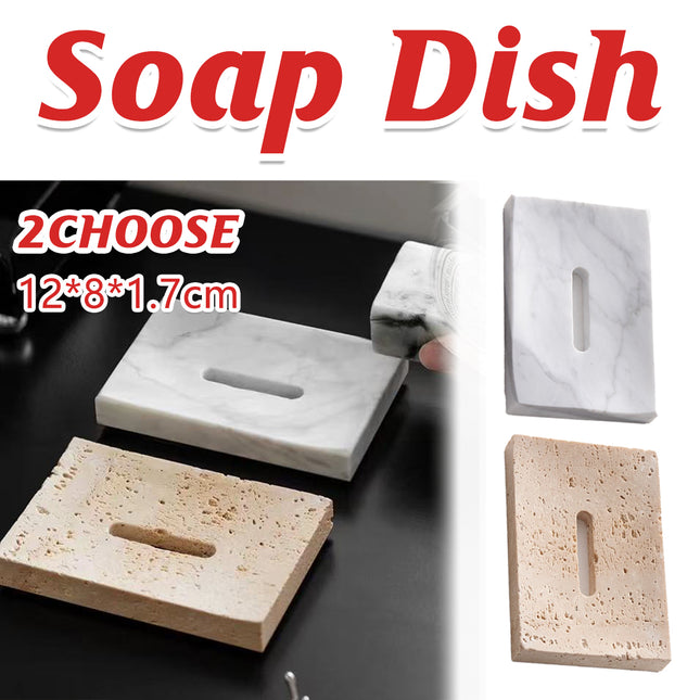 Minimalist Marble Soap Dish Soap Holder Creative Soap Tray Home Decor White/Beige