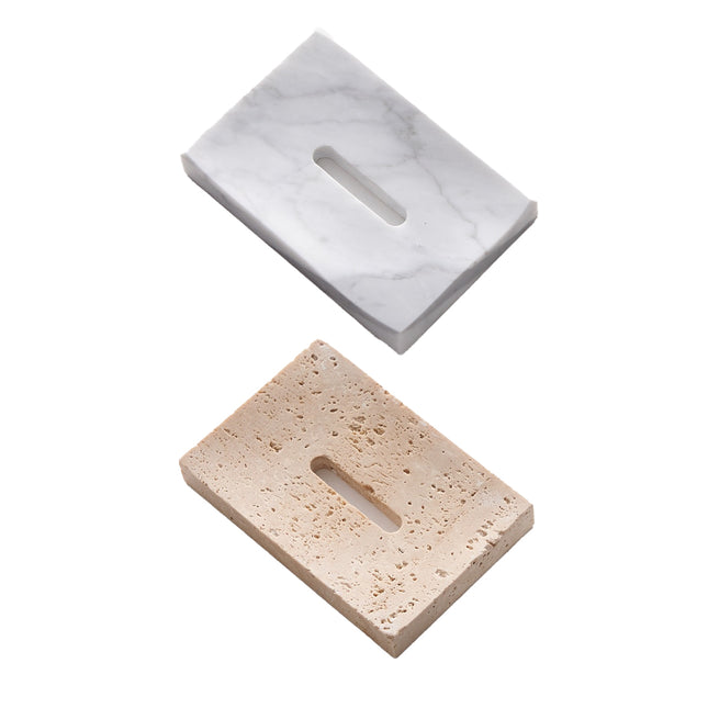 Minimalist Marble Soap Dish Soap Holder Creative Soap Tray Home Decor White/Beige