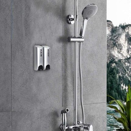 3 Sizes Soap Dispenser Wall Mount Hand Wash Bathroom Shampoo Shower Liquid Manual