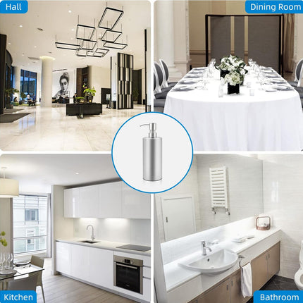 220/320ml Stainless Steel Press Type Oil Sprayer Soap Dispenser Durable