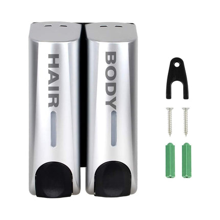 3 Sizes Soap Dispenser Wall Mount Hand Wash Bathroom Shampoo Shower Liquid Manual