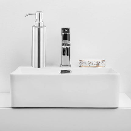 220/320ml Stainless Steel Press Type Oil Sprayer Soap Dispenser Durable