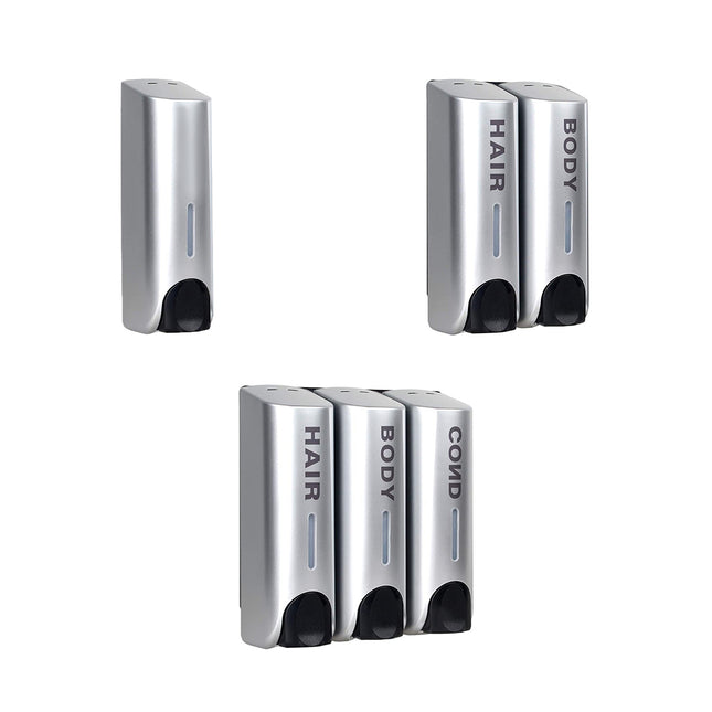 3 Sizes Soap Dispenser Wall Mount Hand Wash Bathroom Shampoo Shower Liquid Manual