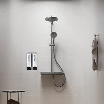 3 Sizes Soap Dispenser Wall Mount Hand Wash Bathroom Shampoo Shower Liquid Manual