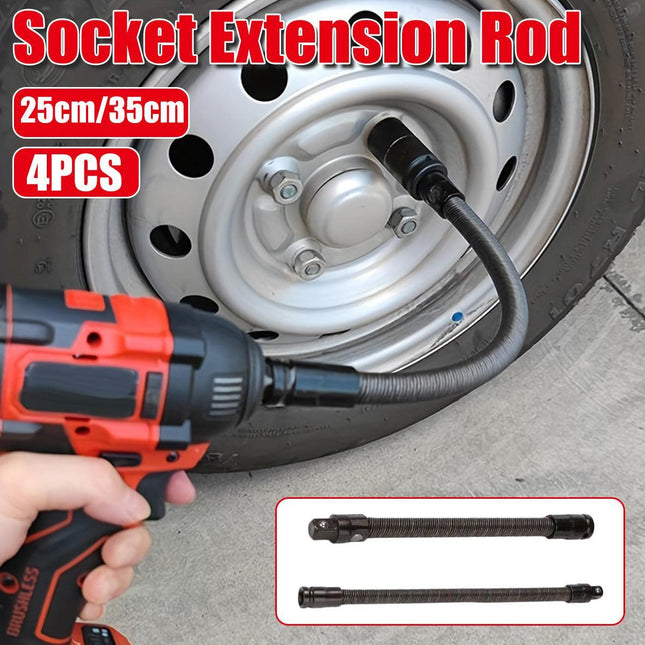 4pcs Electric Wrench Flexible Shaft Coupling Rod Spring Sleeve Universal Tool