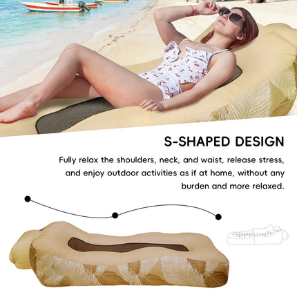 Portable Inflatable Sofa Amphibious Air Mattress Foldable For Outdoor Relax