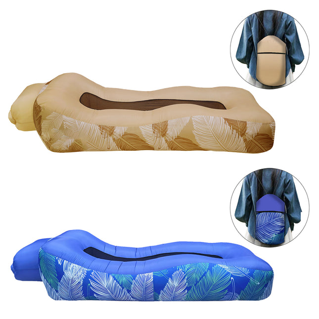 Portable Inflatable Sofa Amphibious Air Mattress Foldable For Outdoor Relax