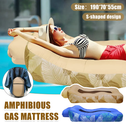 Portable Inflatable Sofa Amphibious Air Mattress Foldable For Outdoor Relax