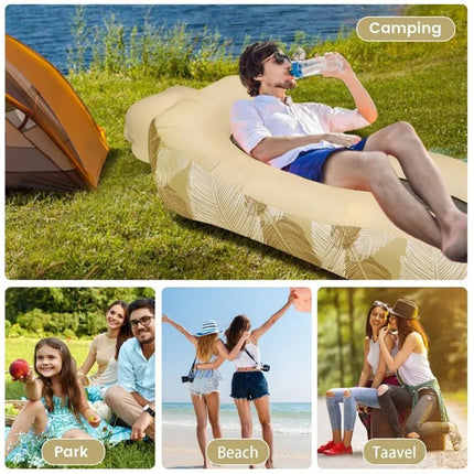 Portable Inflatable Sofa Amphibious Air Mattress Foldable For Outdoor Relax