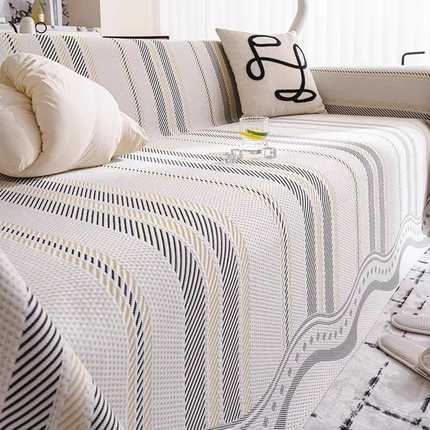 Breathable Sofa Cover Summer Use Machine Washable Skin Friendly for Home Couch