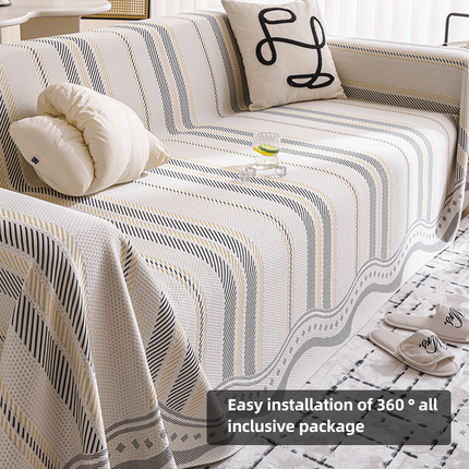 Breathable Sofa Cover Summer Use Machine Washable Skin Friendly for Home Couch