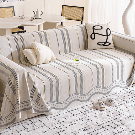 Breathable Sofa Cover Summer Use Machine Washable Skin Friendly for Home Couch