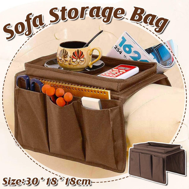 Sofa Hanging Storage Bag Multi Pocket Organiser for Home Sundries Remote Holder