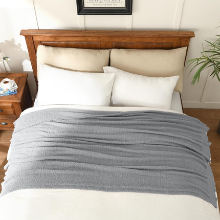 Plush Knit Sofa Blanket Cover Air Conditioning Throw Soft Lightweight Bedding