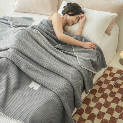 Blanket Nap Office Sofa Cover Soft Lightweight Fleece Throw Blanket for Couch