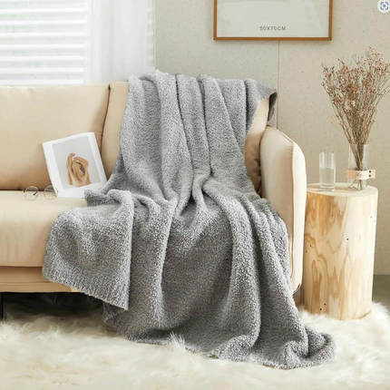 Plush Knit Sofa Blanket Cover Air Conditioning Throw Soft Lightweight Bedding