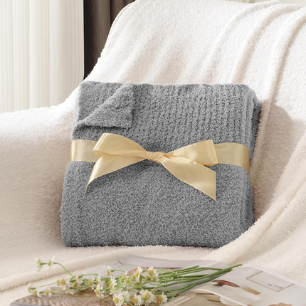 Plush Knit Sofa Blanket Cover Air Conditioning Throw Soft Lightweight Bedding