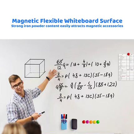 Soft Magnetic Whiteboard Sheet Set 60x90 or 90x100cm