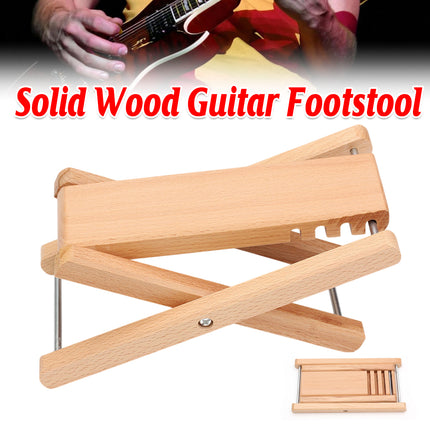Guitar Footstool Pedal Beech Multi Gear Adjusting For Erhu Musical Instrument