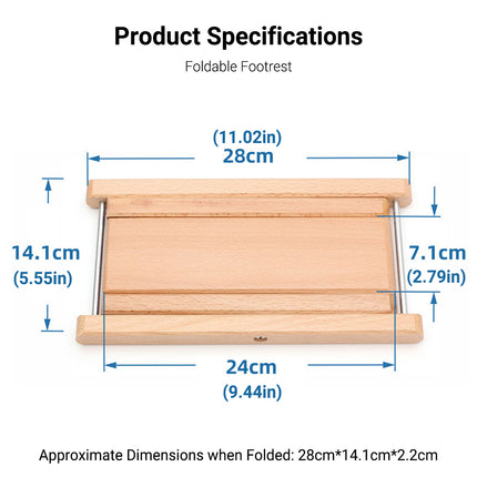Guitar Footstool Pedal Beech Multi Gear Adjusting For Erhu Musical Instrument