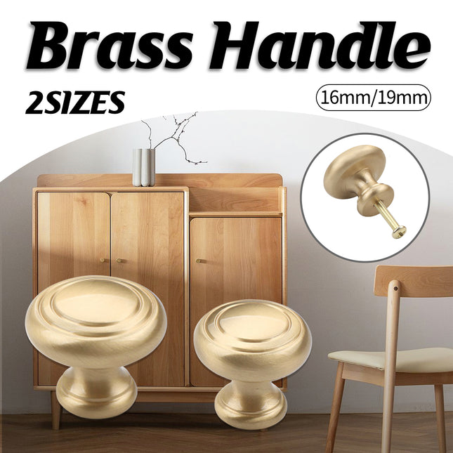 Cabinet Handle Drawer Pull Knob Solid Single Hole Brass Door Handle for Cabinet