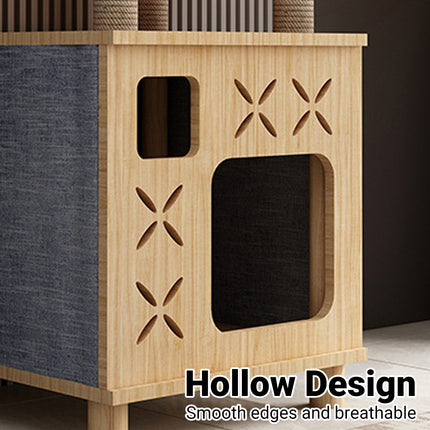 Cat Bed Cat Villa Cat House Cat Climbing Frame Scratching Post for Indoor Cats