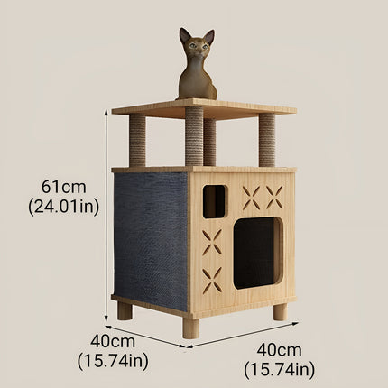 Cat Bed Cat Villa Cat House Cat Climbing Frame Scratching Post for Indoor Cats
