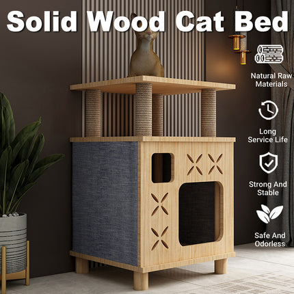 Cat Bed Cat Villa Cat House Cat Climbing Frame Scratching Post for Indoor Cats
