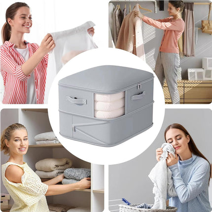 Large Capacity Quilt Clothing Storage Bag Waterproof Dustproof Space Saving