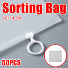 50PCS Clear Pull Tab Organizer Bags Daily Essentials Sorting Bags Transparent