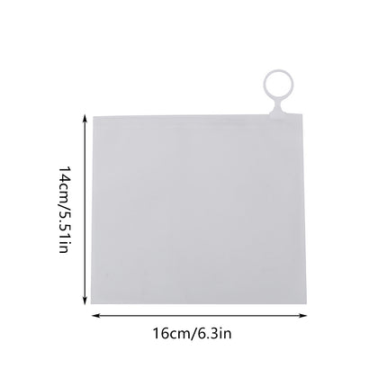 50PCS Clear Pull Tab Organizer Bags Daily Essentials Sorting Bags Transparent