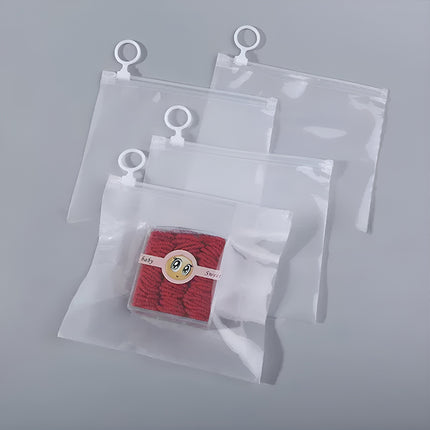 50PCS Clear Pull Tab Organizer Bags Daily Essentials Sorting Bags Transparent