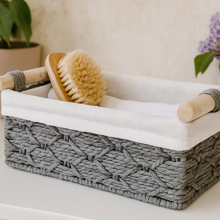 Desktop Storage Basket Storage Box Organization Basket Home Office Organizer