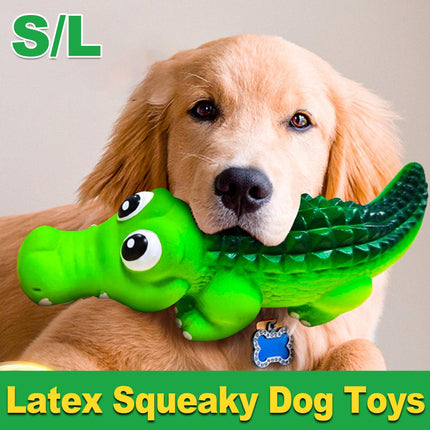 Pet Latex Toys Sounding Big Crocodile Dog Chew Toy Durable Playtime for Dogs