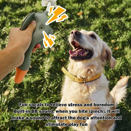 Pet Dog Chew Toy Interactive Sound Making Molar Training Toy Teeth Cleaning Play
