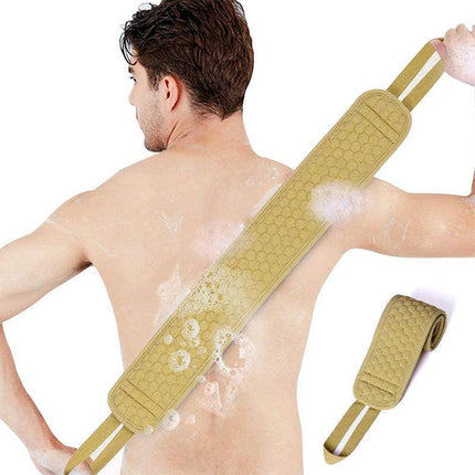 New Bath Shower Exfoliating Back Strap Loofah Body Sponge Scrubber Spa Brush - Aimall