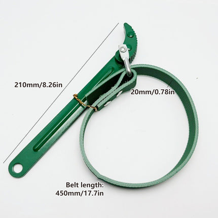 Oil Filter Belt Wrench Puller Strap Spanner Filter Cartridge Removal Tool