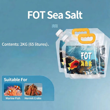 Marine Aquarium Sea Salt 2kg for Fish and Hermit Crabs