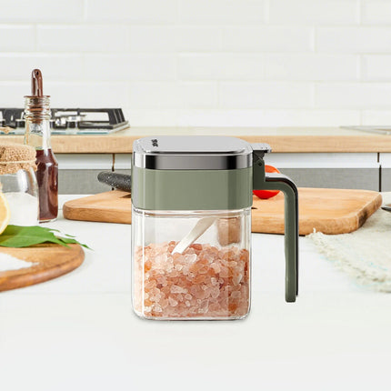 2PCS Seasoning Jars Spice Containers with Lid for Kitchen Pantry Storage Use