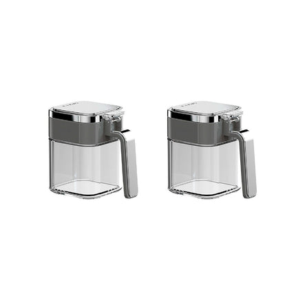 2PCS Seasoning Jars Spice Containers with Lid for Kitchen Pantry Storage Use