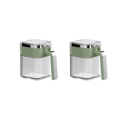 2PCS Seasoning Jars Spice Containers with Lid for Kitchen Pantry Storage Use