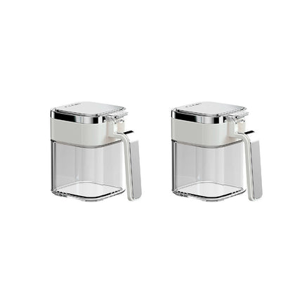 2PCS Seasoning Jars Spice Containers with Lid for Kitchen Pantry Storage Use