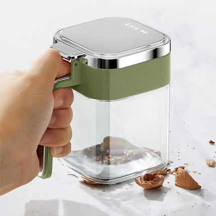 2PCS Seasoning Jars Spice Containers with Lid for Kitchen Pantry Storage Use
