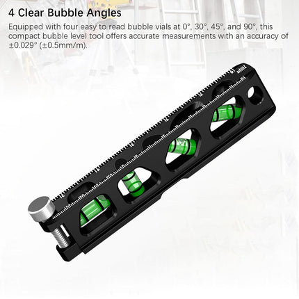 Small Spirit Level Aluminum Alloy Precision Measuring DIY Carpentry Construction