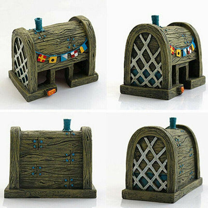 For Alien Spongebob Pineapple House Hole Fish Tank Decoration Aquarium Ornament - Aimall