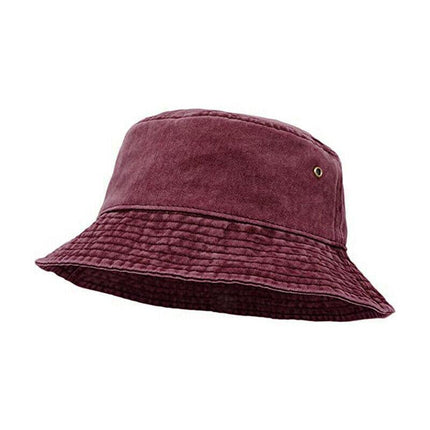 Unisex Men Women Washed Cotton Outdoor Camping Sports Bucket Hats Fisherman Hat - Aimall