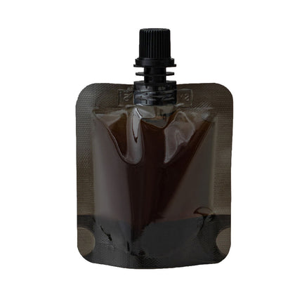 Screw Cap Spout Liquid Pouches 100 Pack Black